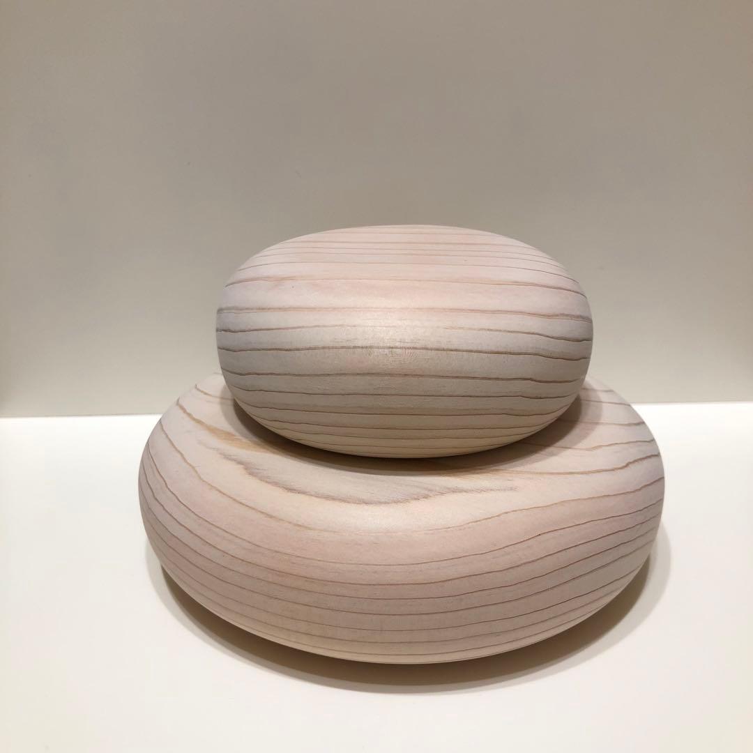 サワラの木製鏡餅　正月飾り