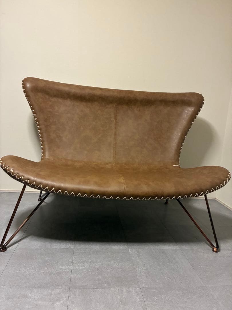 KARE バタフライソファ 2人掛け レザー 廃番　カフェ風