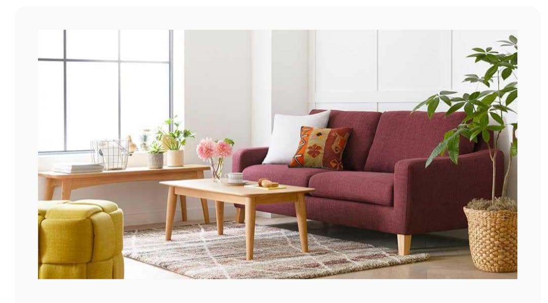 ⭐︎美品⭐︎大塚家具　ソファ　ボルドーカラー