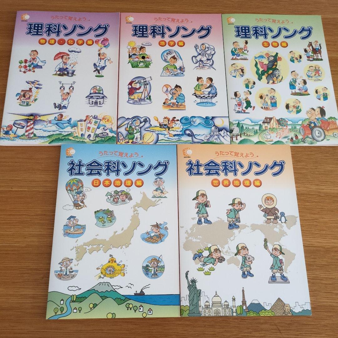 七田式社会科ソング理科ソング　日本地図　世界地理　生物　地学　物理化学