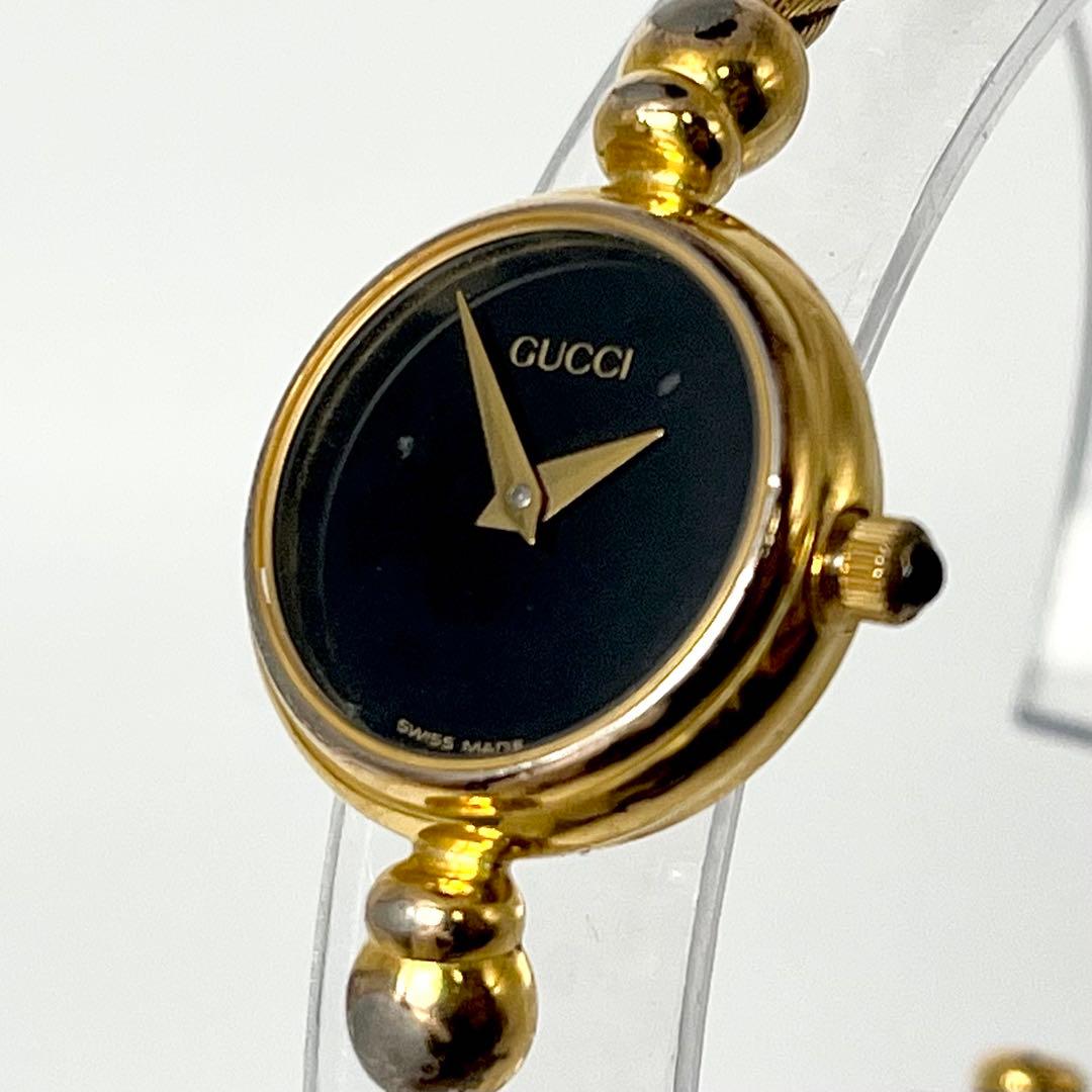 【新品電池/稼働品】グッチ 2700.2L バングルウォッチ ゴールド ブレス