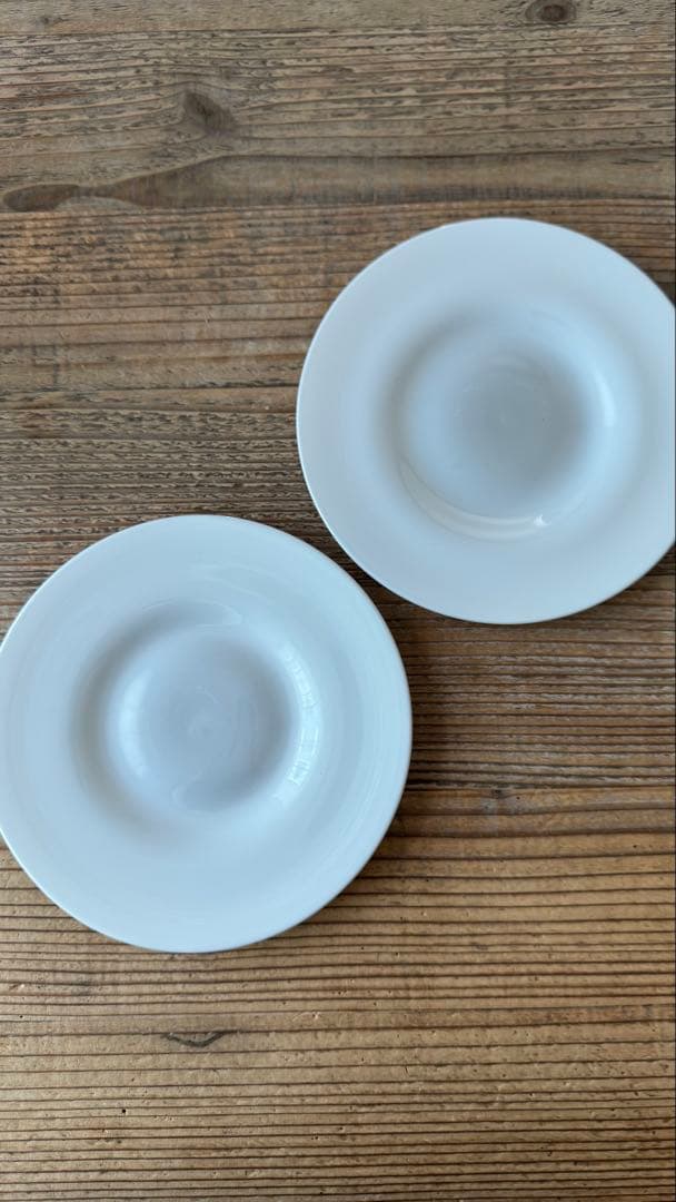 黒川登紀子 ガラスプレート 乳白色 2枚セット