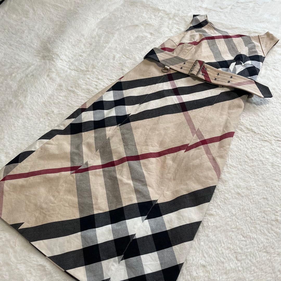 Burberryバーバリーロンドン　ノバ、メガチェック　ワンピース　ベルト付