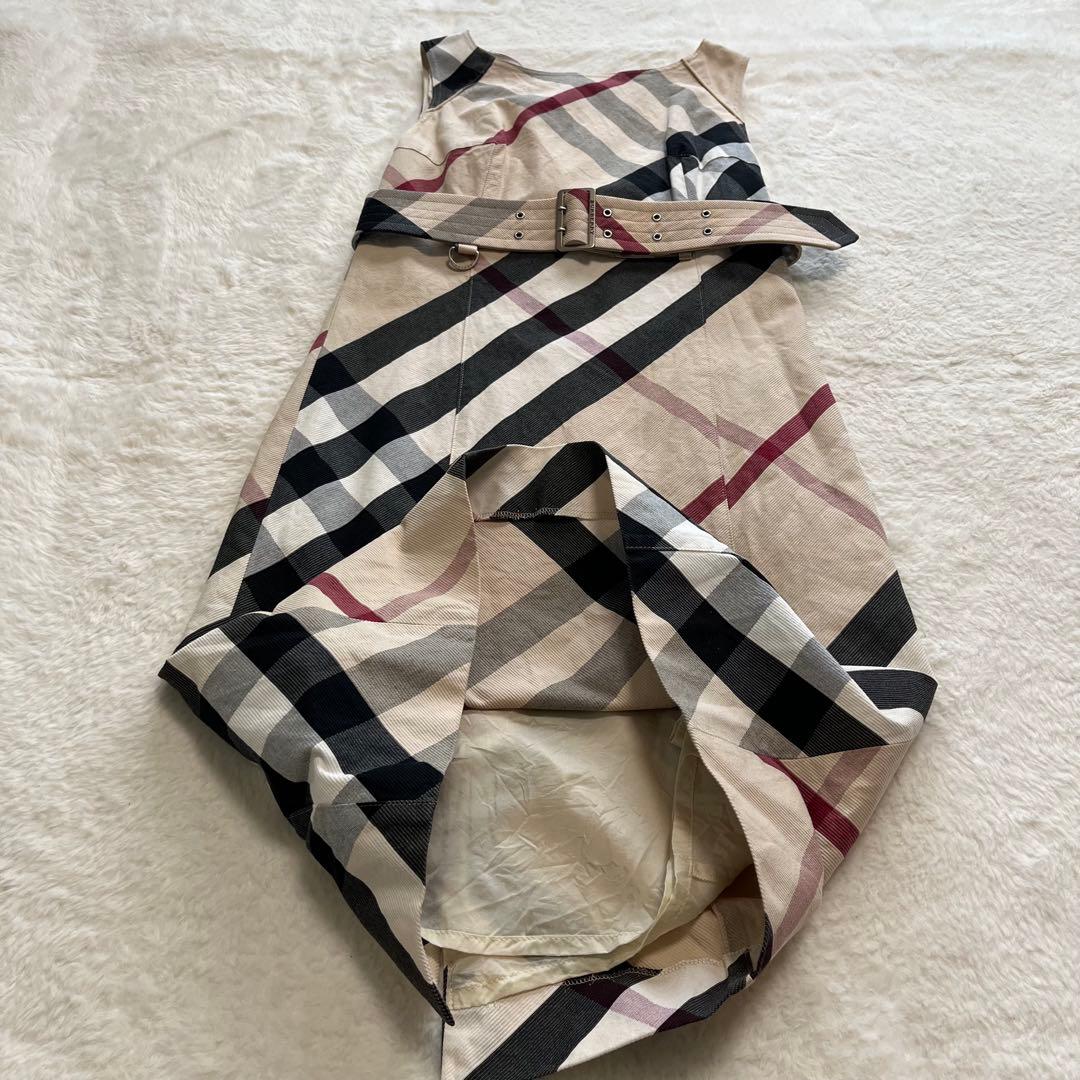 Burberryバーバリーロンドン　ノバ、メガチェック　ワンピース　ベルト付