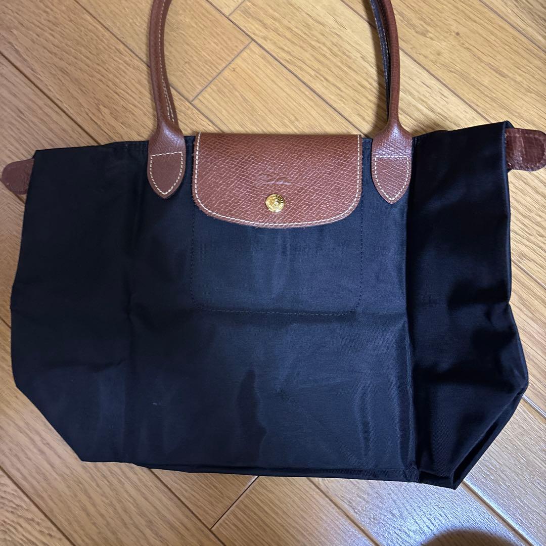 LONGCHAMP トートバッグ ハンドバッグ ナイロン レザー Mサイズ