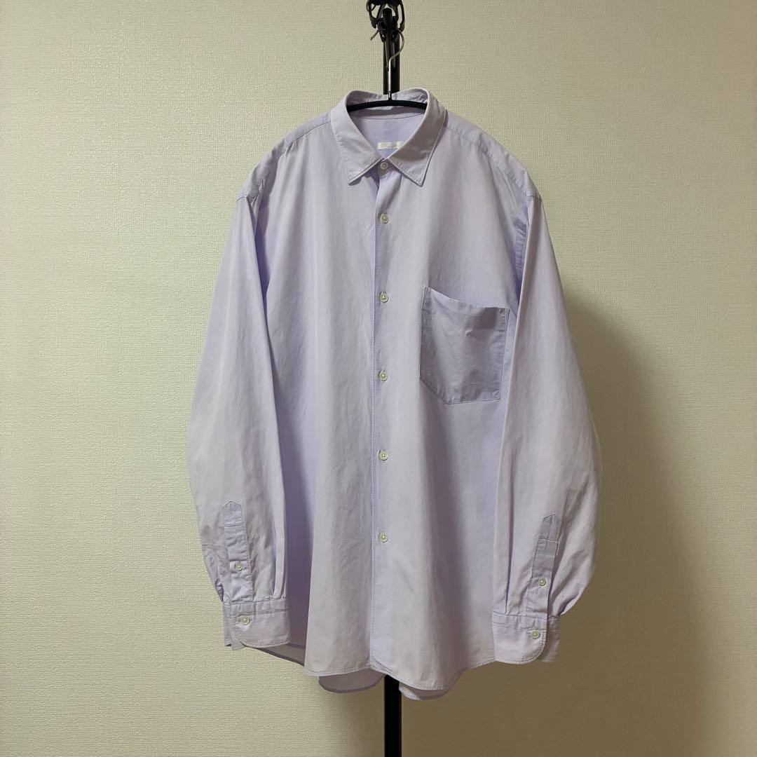 新型✨ 23ss コモリシャツ comoli サイズ1 水色