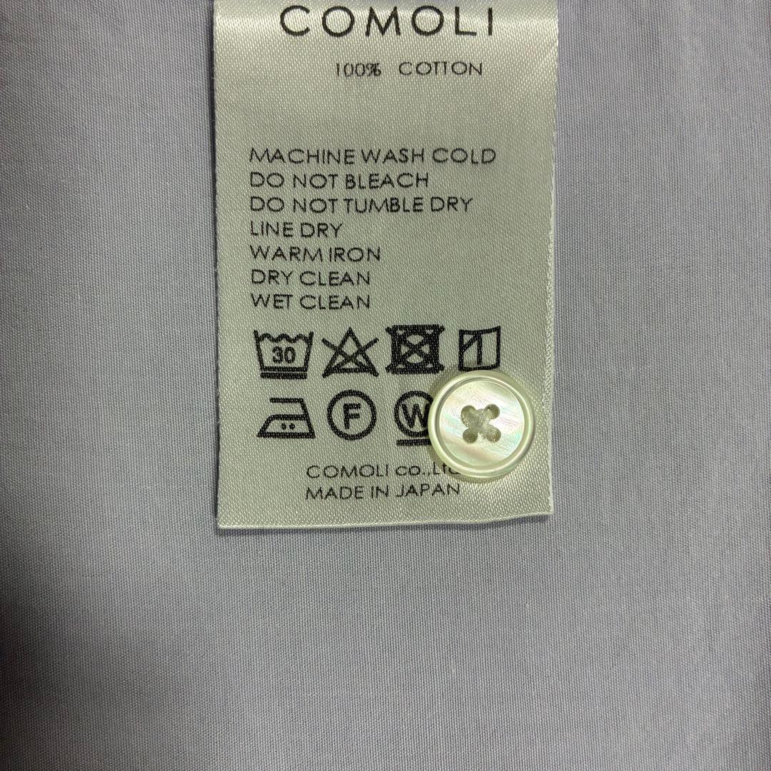 新型✨ 23ss コモリシャツ comoli サイズ1 水色