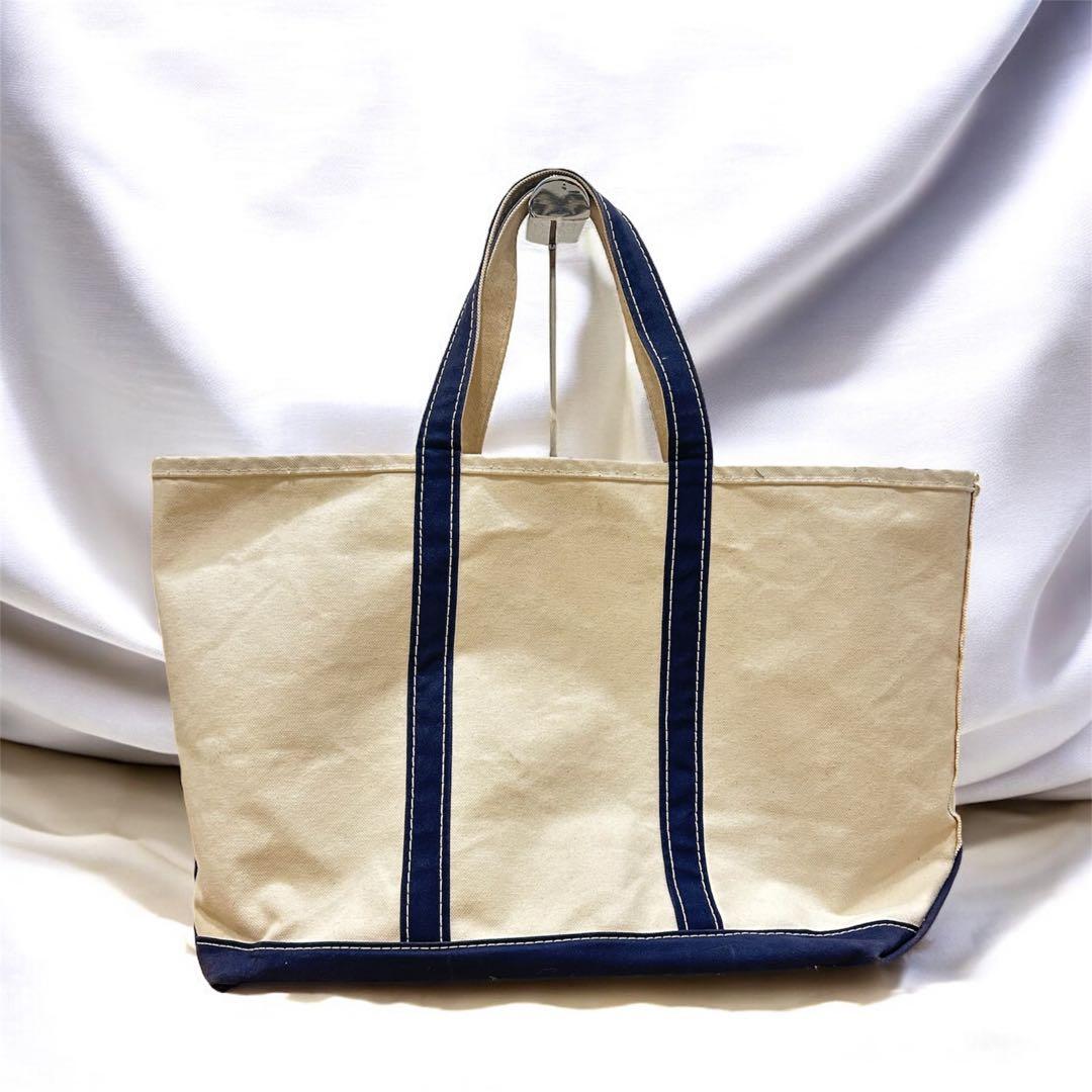 L.L.Bean 90s〜　トートバッグ　USA製　ネイビー　大容量