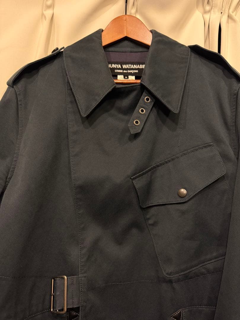 JUNYA WATANABE ネイビー モーターサイクルコート Sサイズ