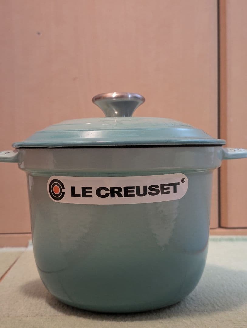 LE CREUSET ココット．エブリィ 水色 ホーロー鍋 約20cm