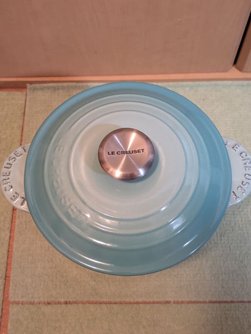 LE CREUSET ココット．エブリィ 水色 ホーロー鍋 約20cm