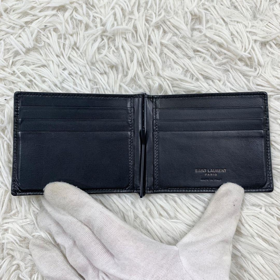 【✨極美品✨】 サンローラン カサンドラ マネークリップ ブラック