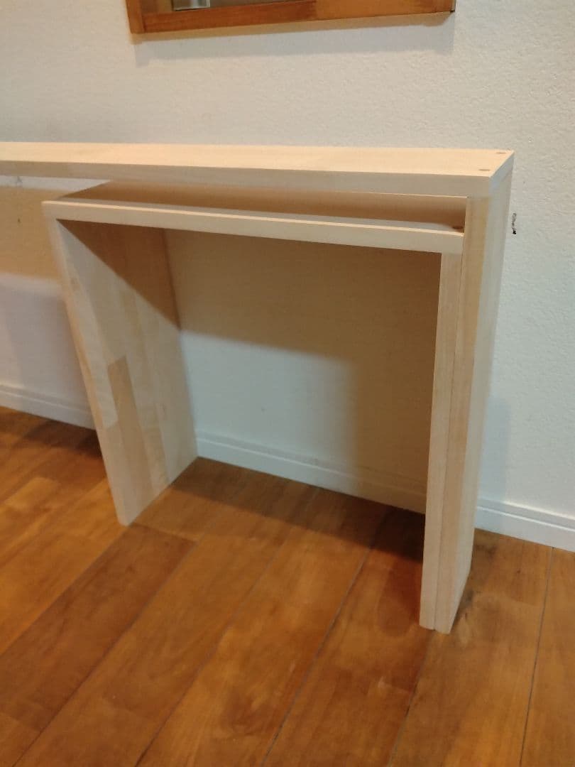 木製　ハンドメイド　オーダー　コの字　棚　ラック　シェルフ　カウンター