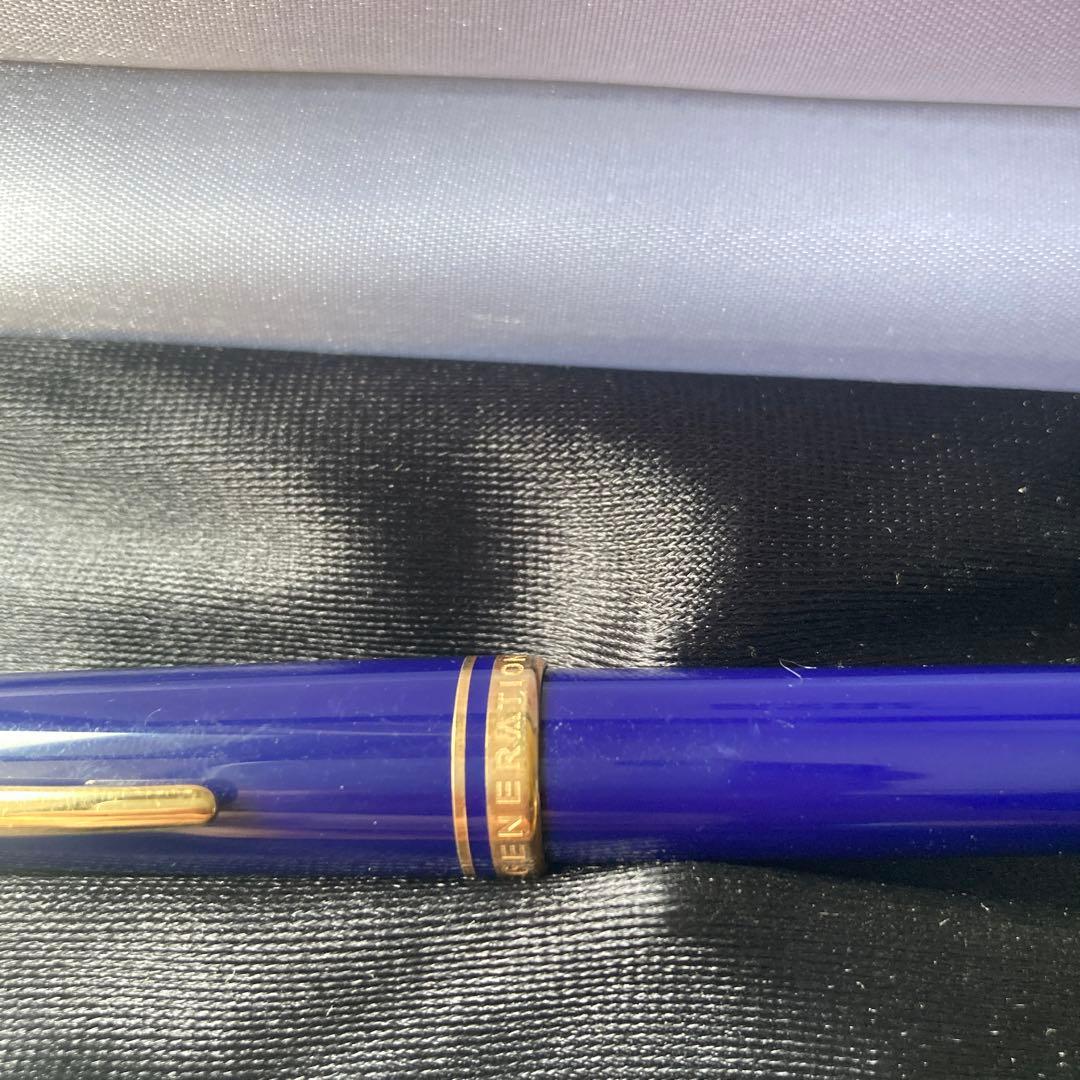 モンブラン　ジェネレーション　ボールペン　青
