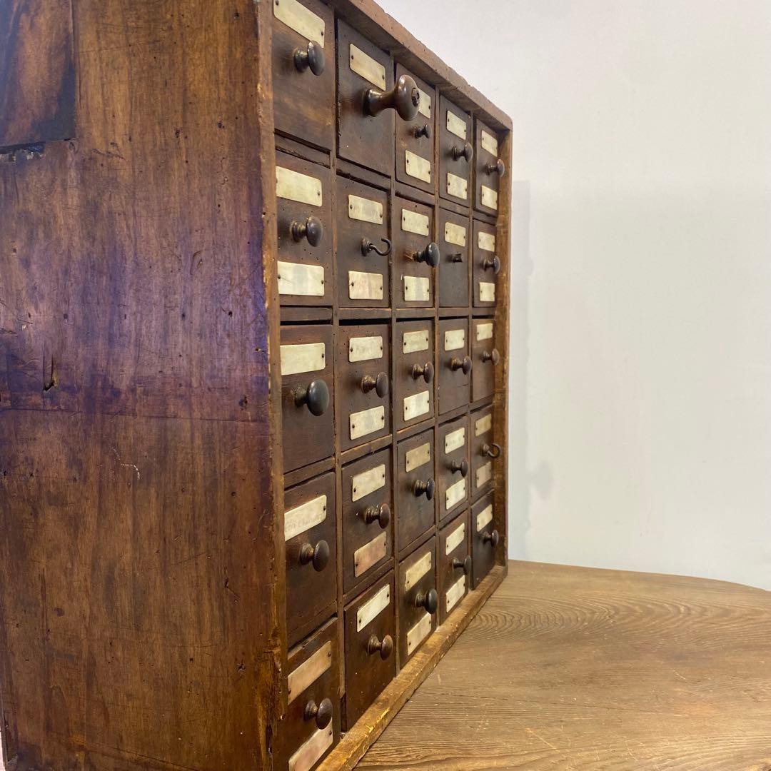 25杯引き出し 靴職人アトリエ アンティーク