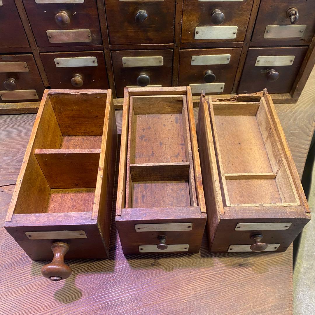 25杯引き出し 靴職人アトリエ アンティーク