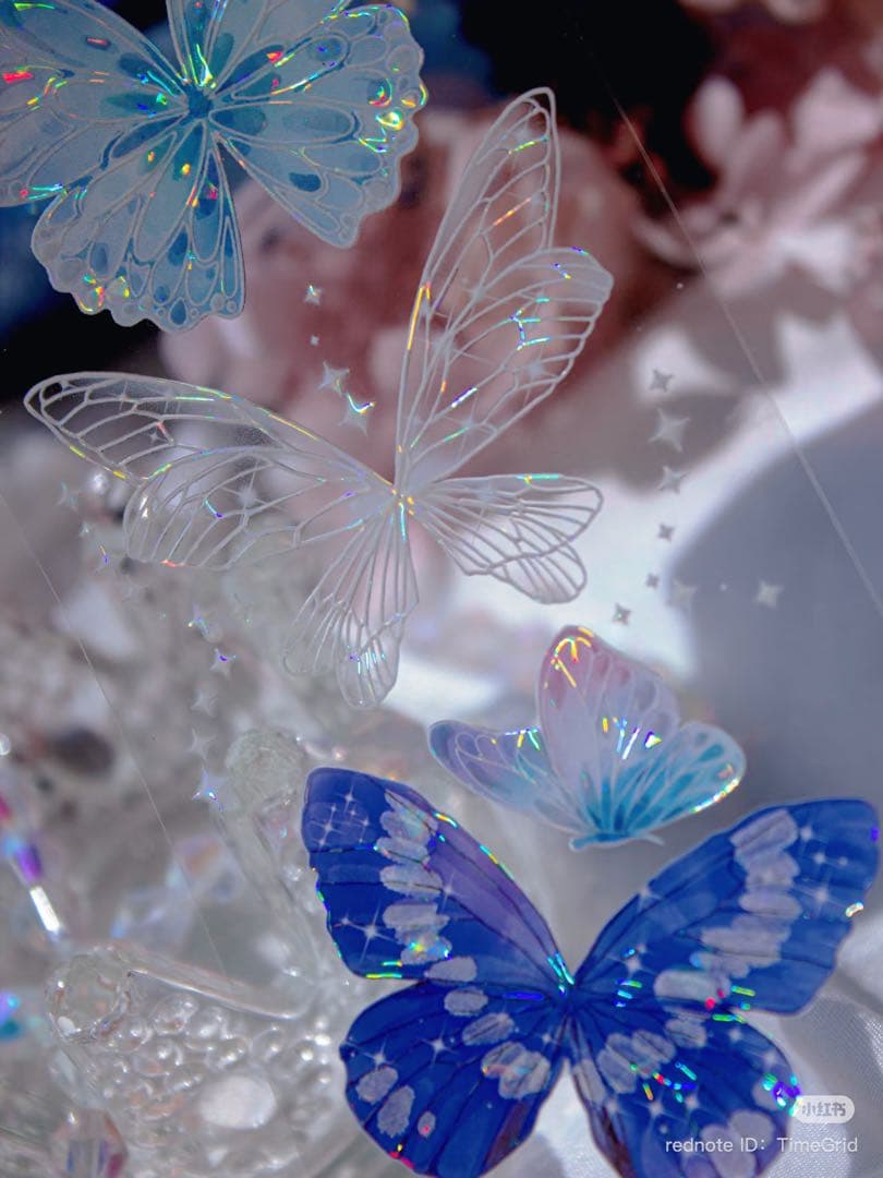 时间格子《虹息之羽》海外マスキングテープ　マステ 【2386】