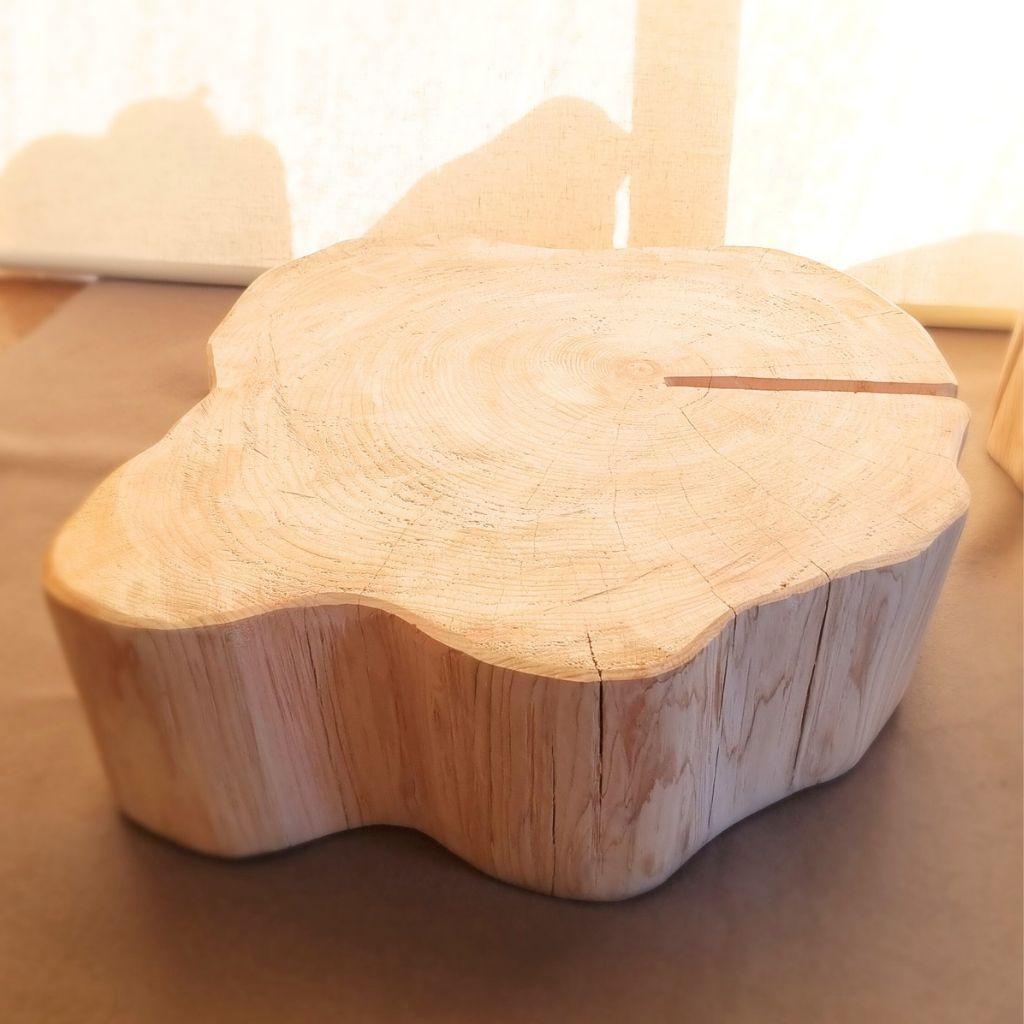 超特大 ひのき 天然アロマ 切株テーブル・無垢無塗装・オーガニック