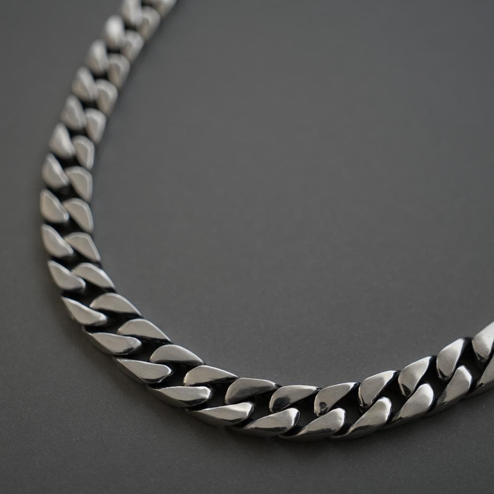 鑑定書付 60cm 重厚 シルバー 喜平チェーンネックレス シルバー925