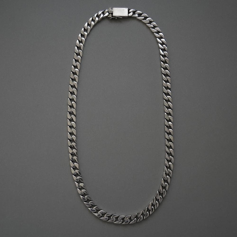 鑑定書付 60cm 重厚 シルバー 喜平チェーンネックレス シルバー925