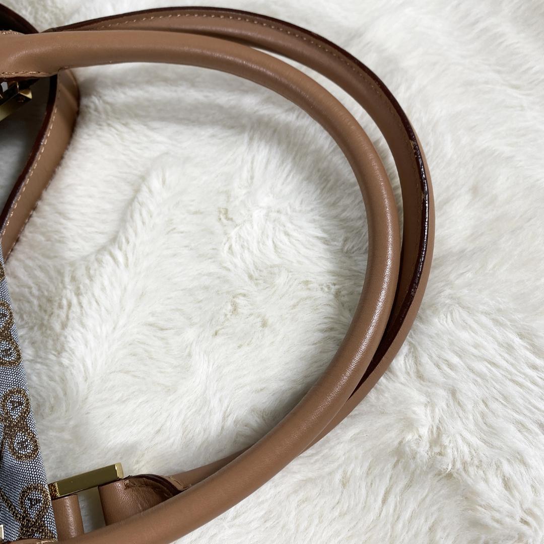 【美品】アニヤハインドマーチ リボン柄 ボストンバッグ 旅行カバン 総柄