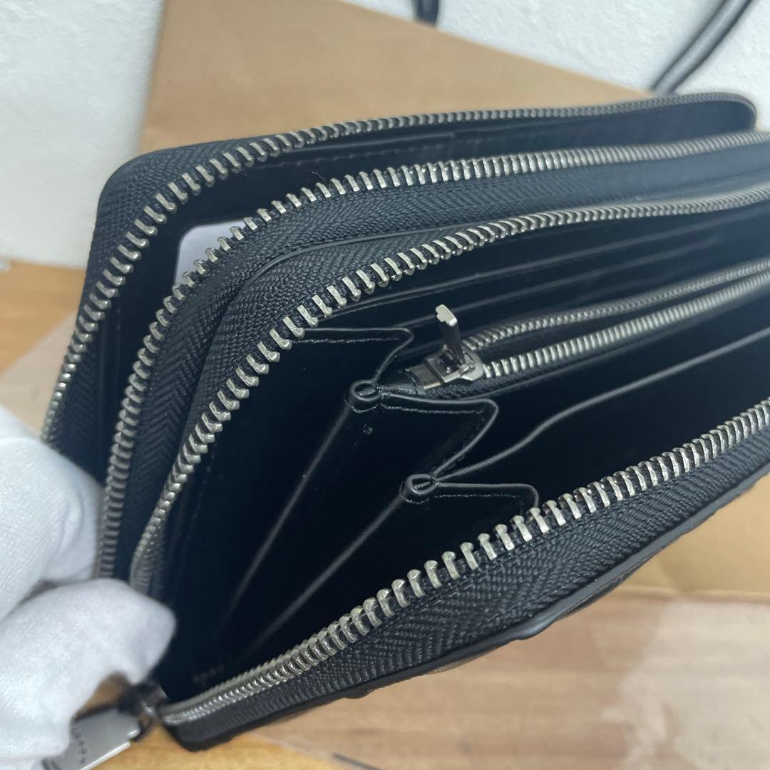 COACH ブラック レザー 長財布　コーチ　贈り物