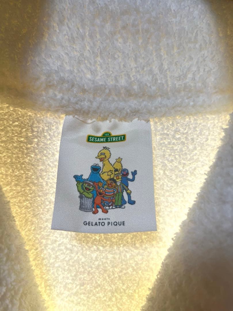 新品　ジェラートピケ セサミストリート ジャガード カーディガン　S〜M