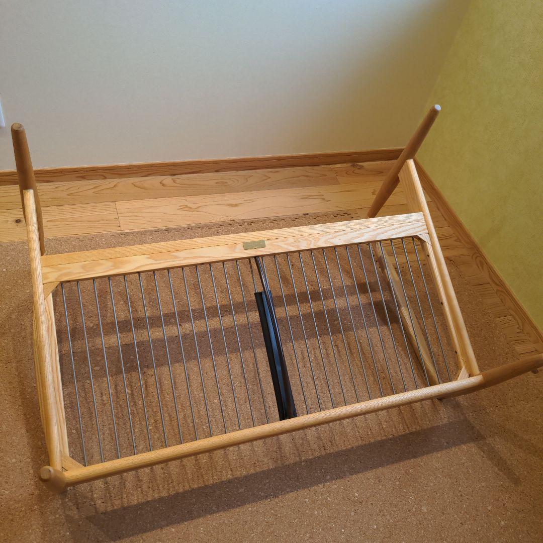 宮崎椅子製作所　ペーパーナイフソファ　２人掛け　 羽毛クッション