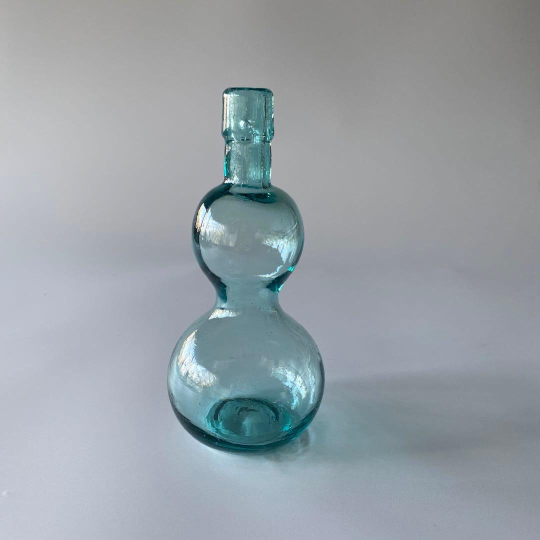 明治 大正 和ガラス 吹きガラス 花瓶 酒器 花器 徳利