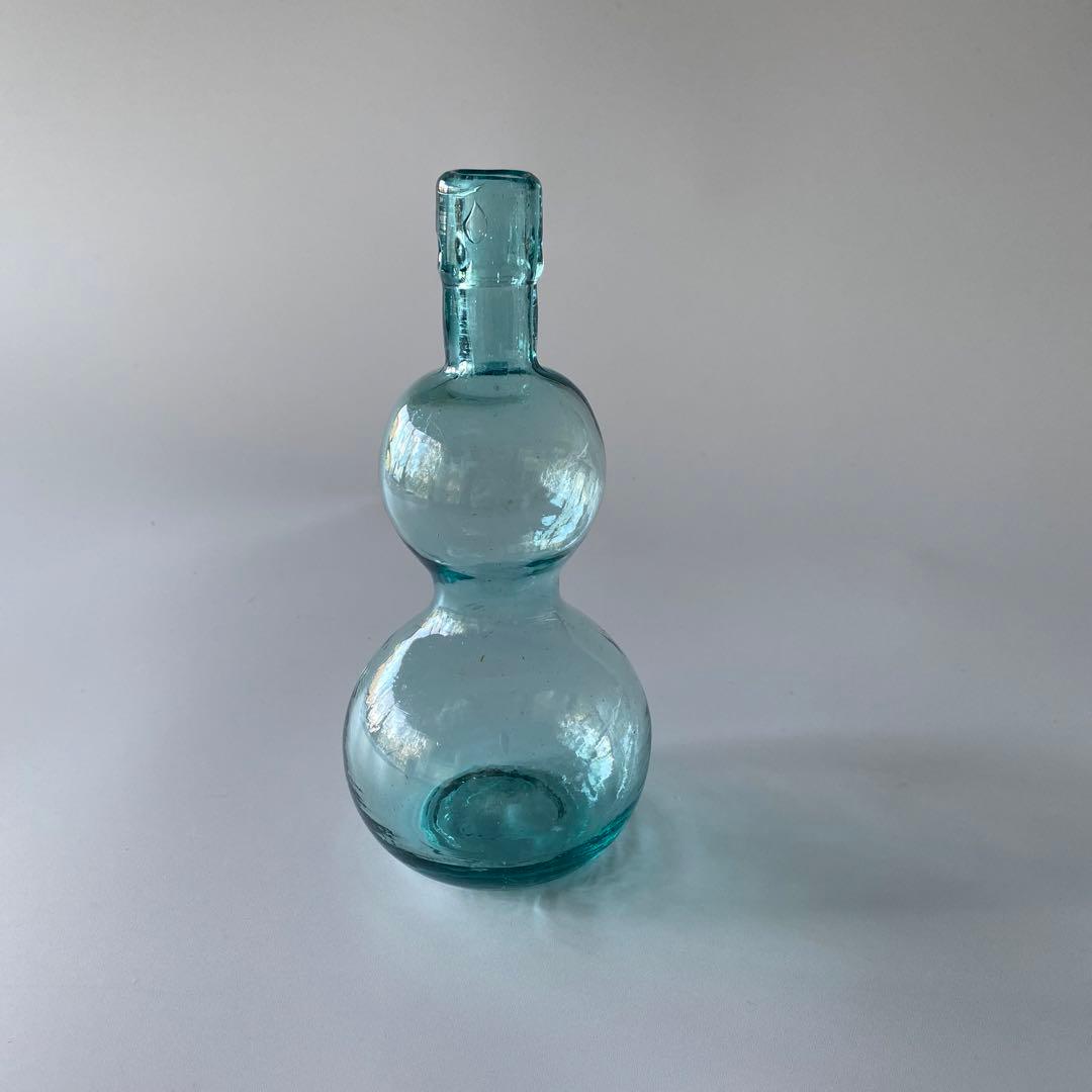 明治 大正 和ガラス 吹きガラス 花瓶 酒器 花器 徳利