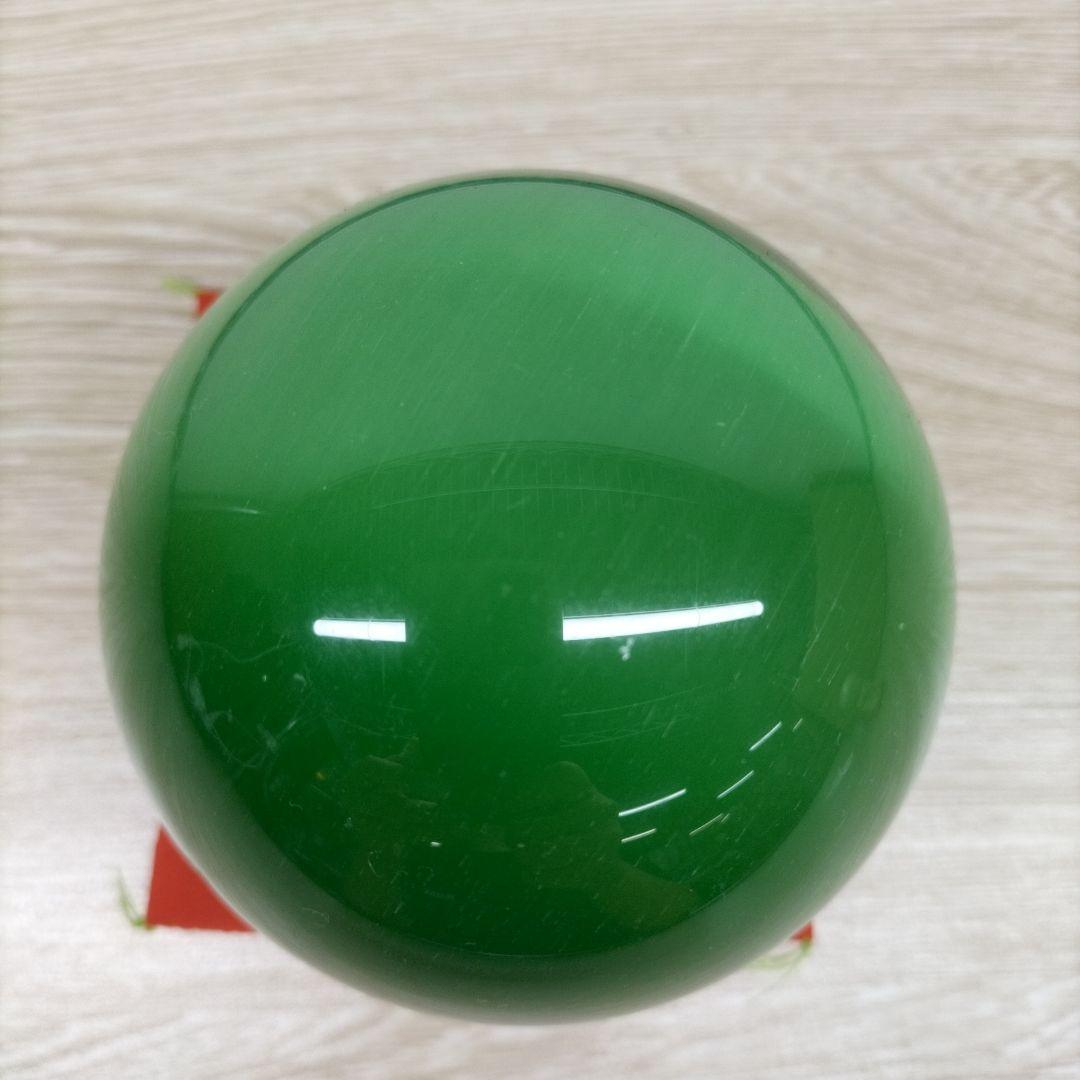 天然水晶玉　クリスタルボール　ヒーリングストーン　ナチュラルグリーン　球体