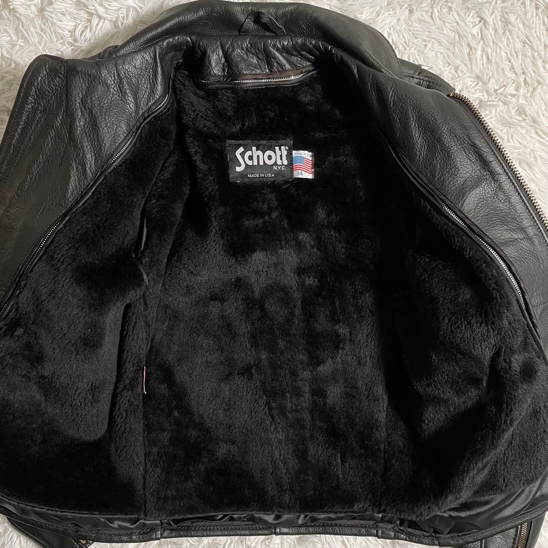 未使用 ショット レザージャケット ライダースジャケット 680