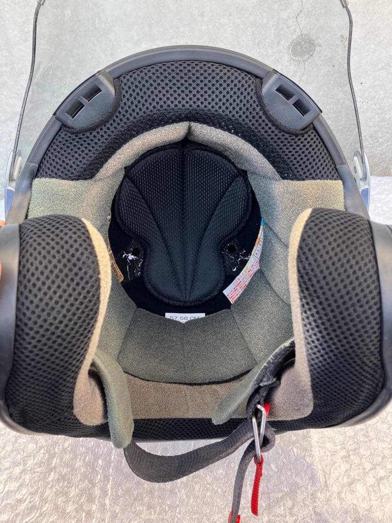 除菌消臭済　Arai ジェットヘルメット　MZ-F 57-58cm シルバー