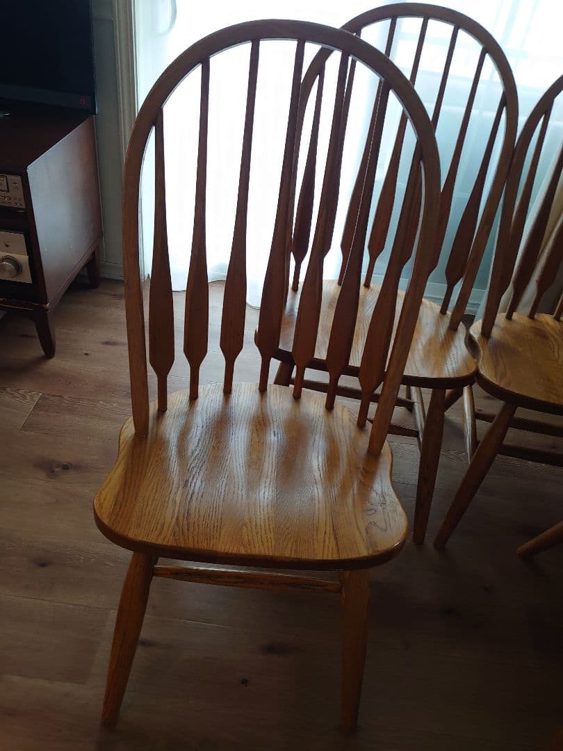 伸長式ダイニングテーブルセット US製 アメリカ家具 ヴィンテージ家具