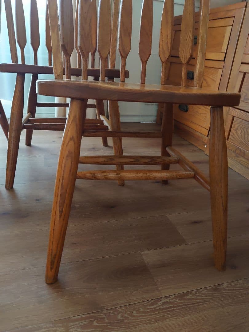 伸長式ダイニングテーブルセット US製 アメリカ家具 ヴィンテージ家具