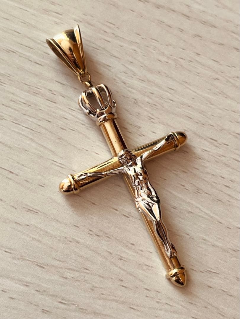 AVALANCHE 10K YG×WG キリスト 十字架　①