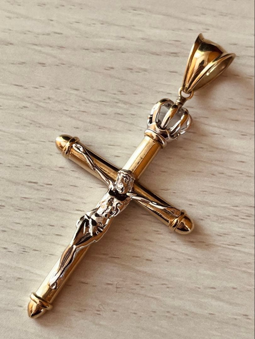 AVALANCHE 10K YG×WG キリスト 十字架　①