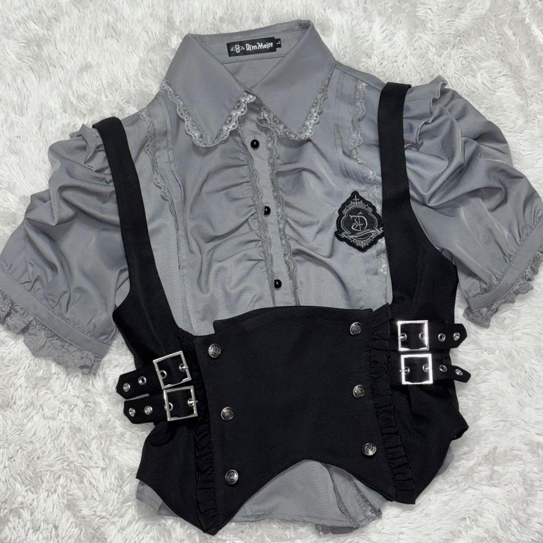 DimMoire学園ブラウス+ジレset Grey&Black