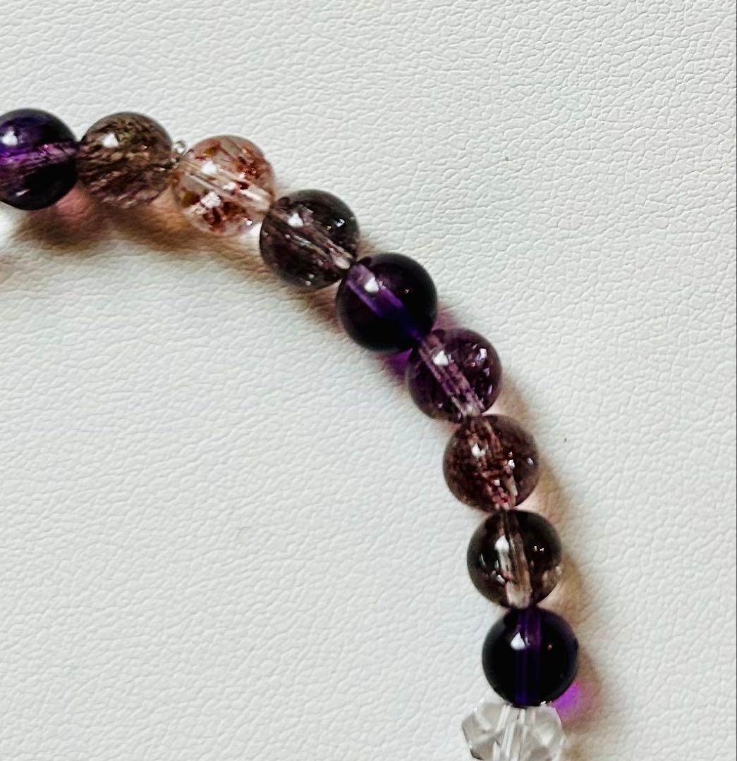 【美品】【高品質】特別価格！パワーストーン スーパーセブン 約6mm 新品未使用