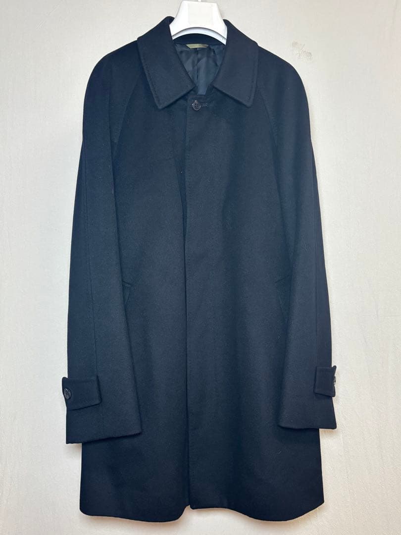 DURBAN カシミヤ100% ステンカラーコート ブラック 日本製