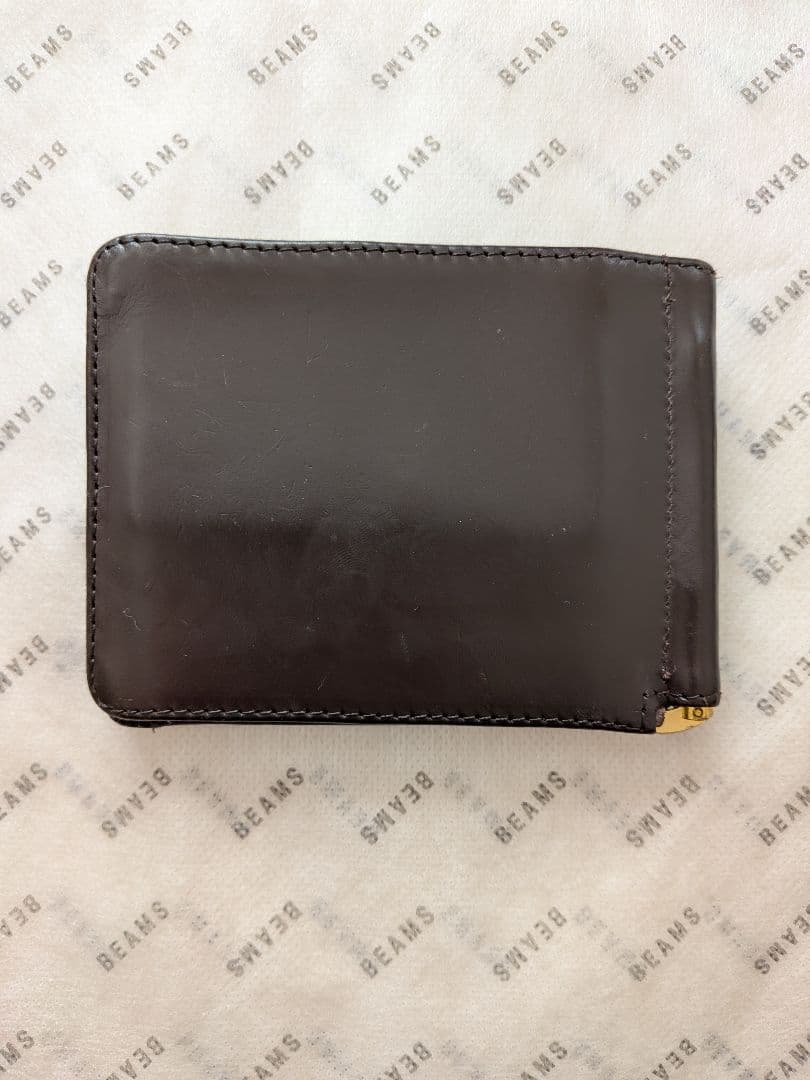 【専用ワックス付】GLEN　マネークリップ　小銭入れ付