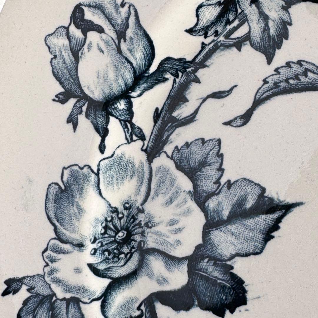 フランスアンティーク　クレイユモントロー　ローザ　 Creil 平皿