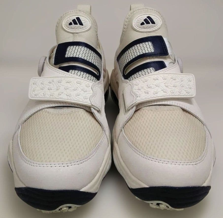 【田36】adidas コードカオス ゴルフシューズ ホワイト/ネイビー