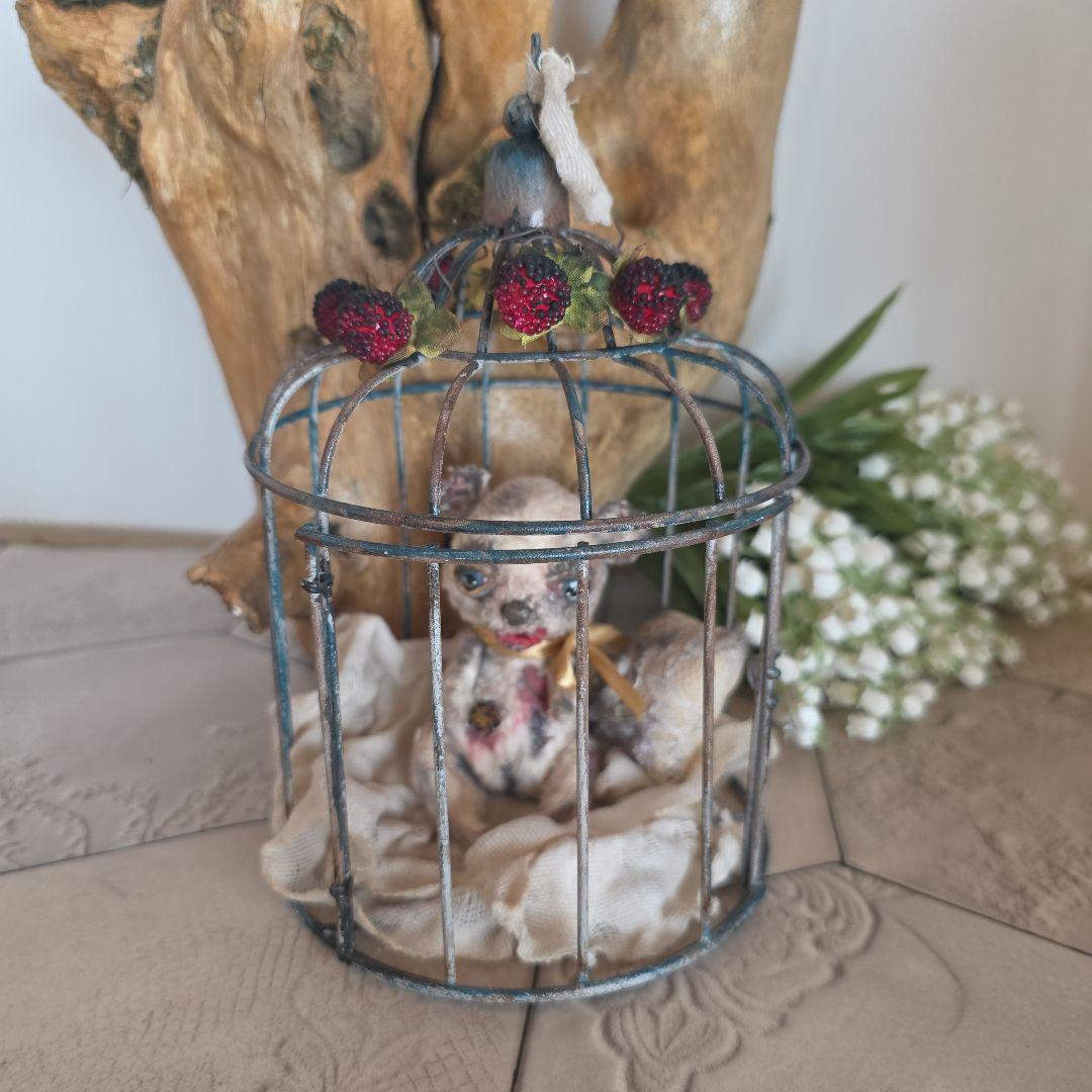 作家様　アーティストベア　退廃的　ダーク　ブロカント　テディベア　手のりサイズ