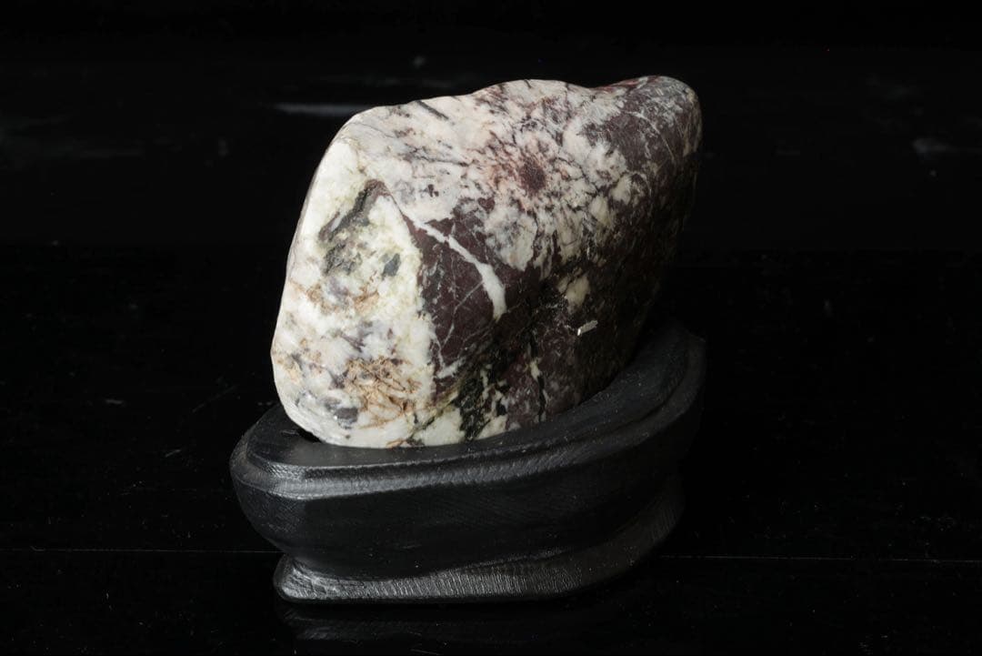 【希少・美石】菊花石 菊紋石 白菊 696g 天然石 水石 盆石 盆景 鉱物