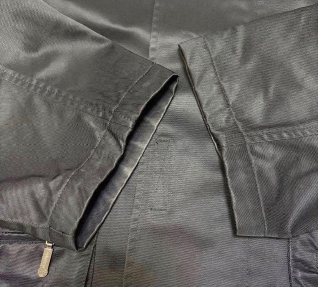 90s Burberry England製 ハーフコート　ブラック　イギリス