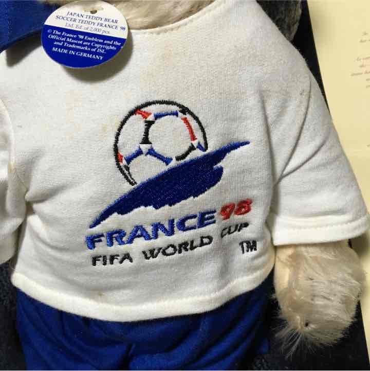 2000体限定品❗️テディーベア 1998年 ワールドカップ サッカー