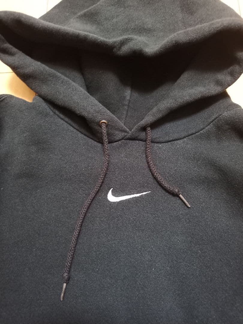 【値引き交渉不可商品】古着 NIKE small Swoosh パーカー 黒