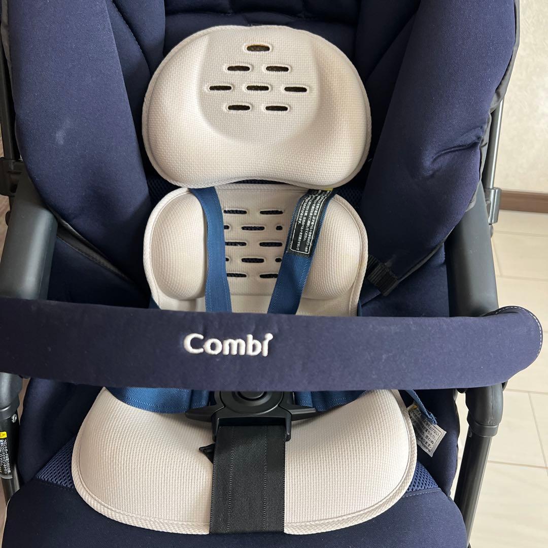 Combi ネイビー ベビーカー 折りたたみ式