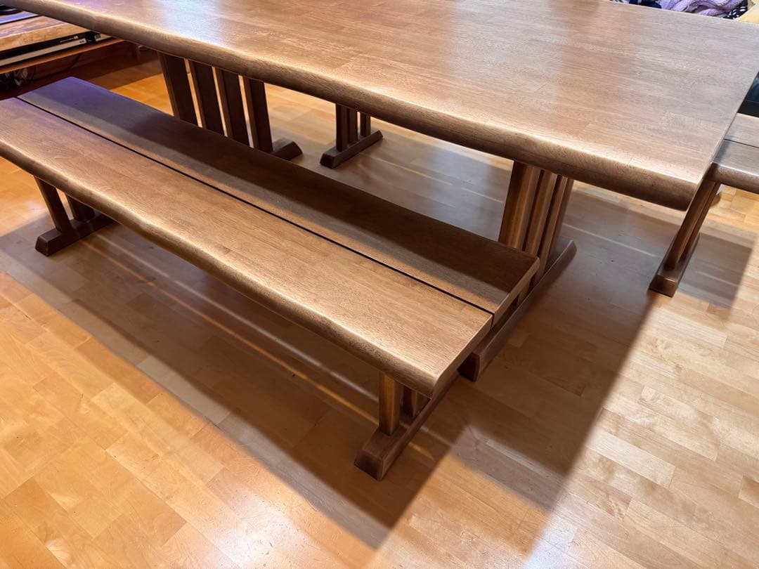 木製ベンチ ダイニングテーブル用 160cm-2